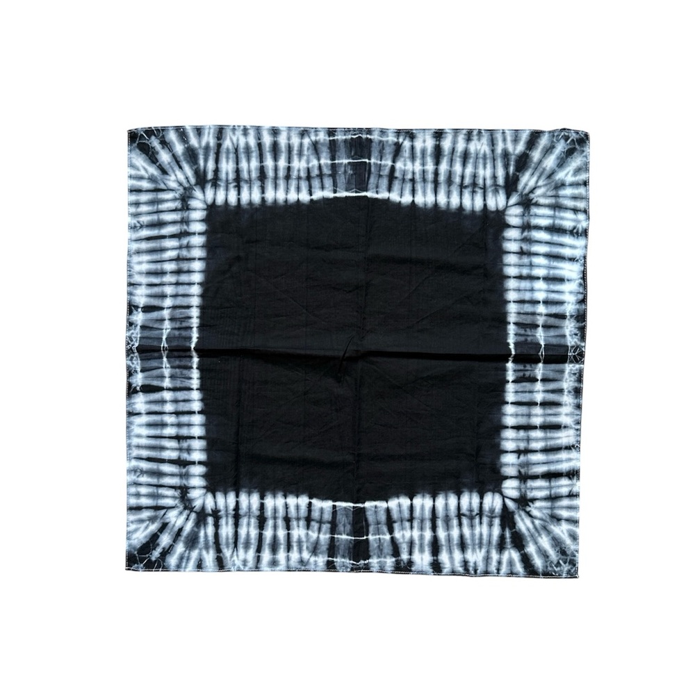 NWOT COS Black and White Tie-Dye Scarf 20”x 20”